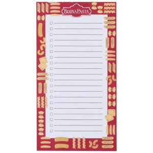 Buona Pasta List It Magnetic Notepad