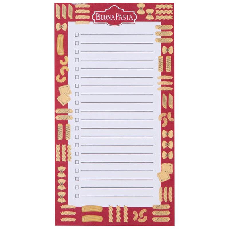 Buona Pasta List It Magnetic Notepad