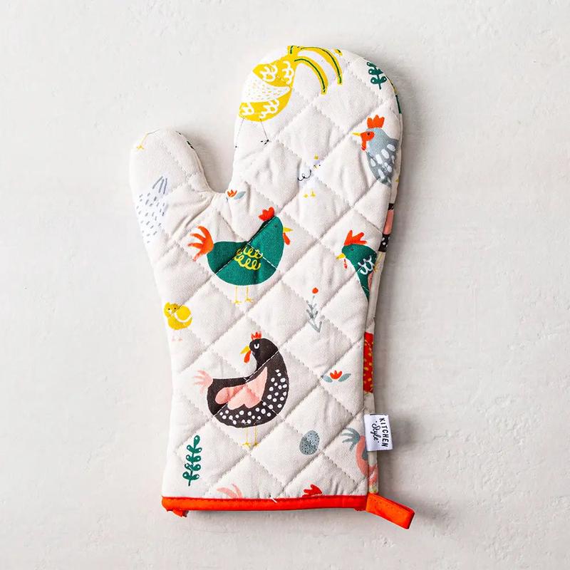 Oven Mitt, Chickens