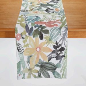 Table Runner | Succulent Oasis