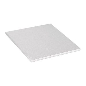 White Square Cake Drums