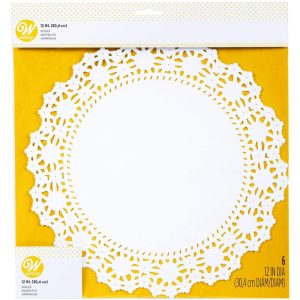 12" Cake Doilies | White