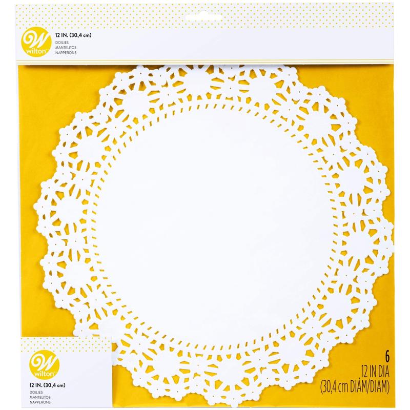 12" Cake Doilies | White