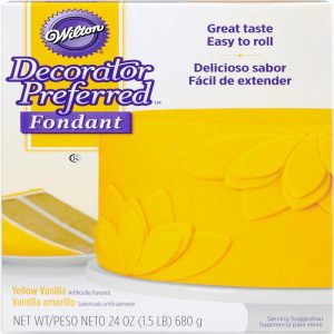 Decorator Preferred Yellow Fondant, 24 oz. Fondant Icing