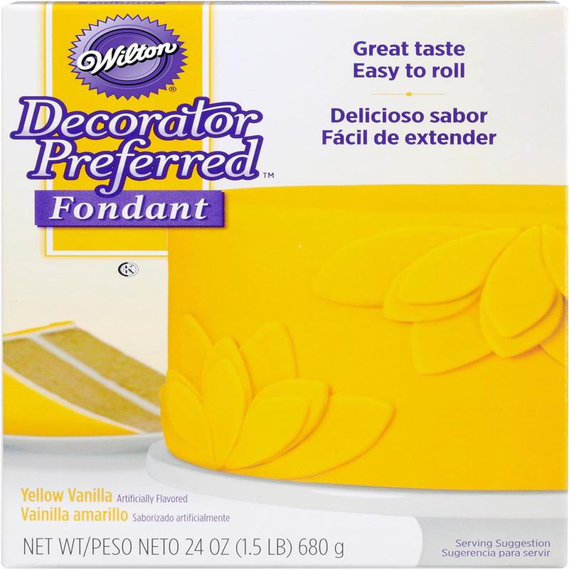 Decorator Preferred Yellow Fondant, 24 oz. Fondant Icing