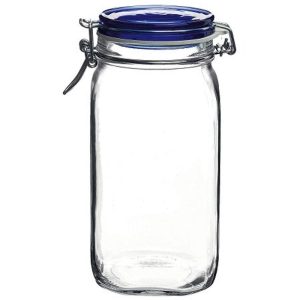 Fido Swing Top Glass Jar with Blue Lid | 1.5L (50.75oz)