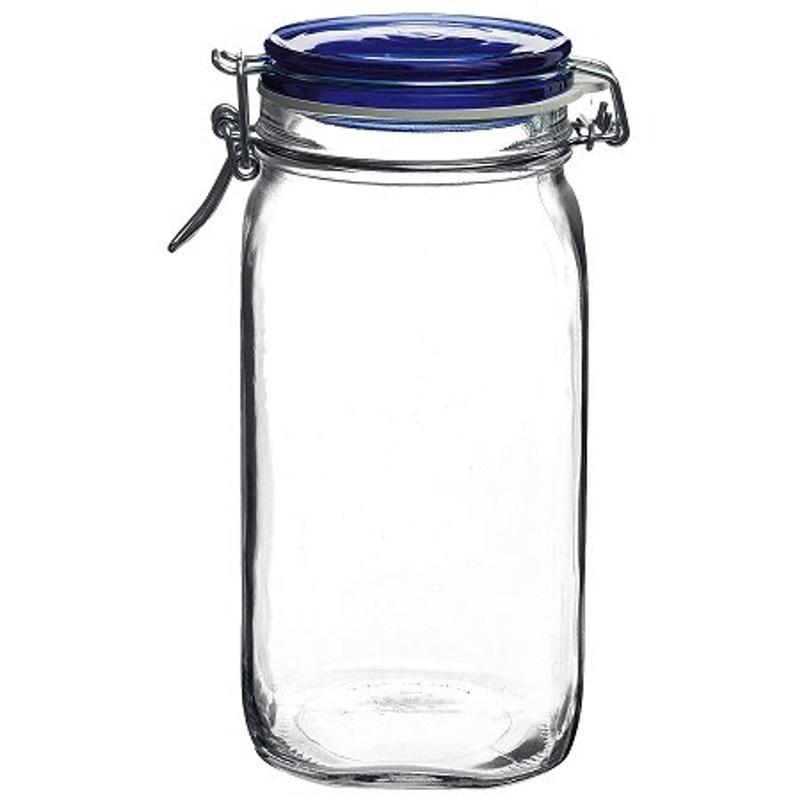 Fido Swing Top Glass Jar with Blue Lid | 1.5L (50.75oz)