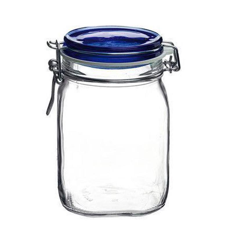 Fido Swing Top Glass Jar with Blue Lid | 1L (33.75oz)