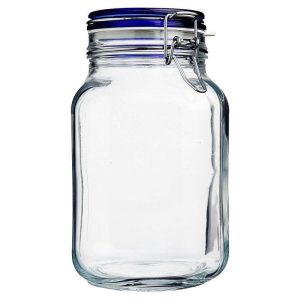Fido Swing Top Glass Jar with Blue Lid | 2L (67.75oz)