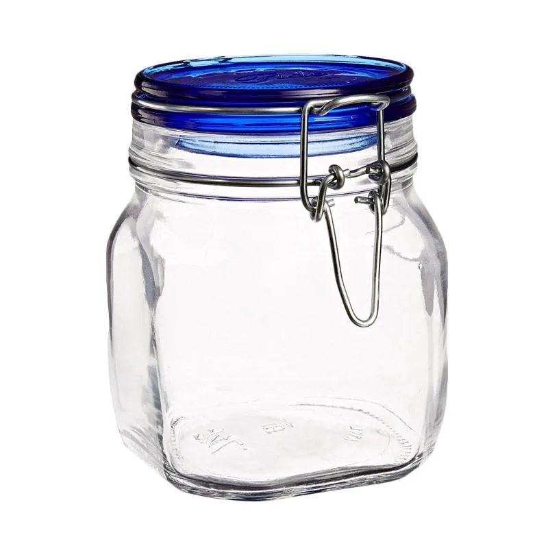 Fido Swing Top Glass Jar with Blue Lid | .75L (26.4oz)
