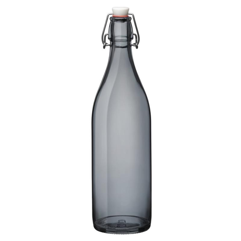 Glass Giara Bottle | 33.75oz // Grey