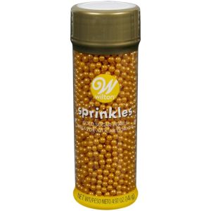 Gold Sugar Pearl Sprinkles, 5 oz.