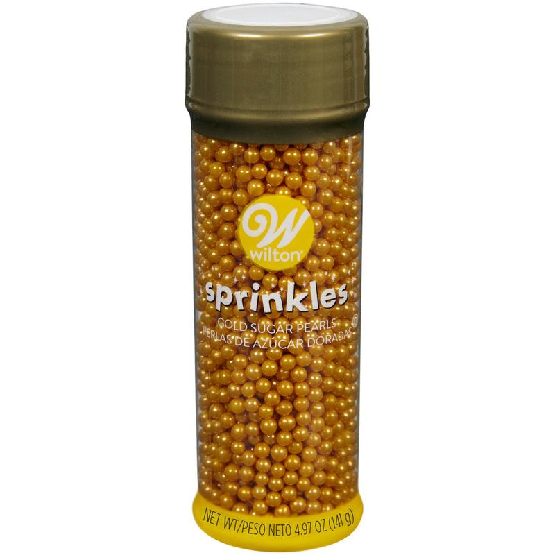 Gold Sugar Pearl Sprinkles, 5 oz.
