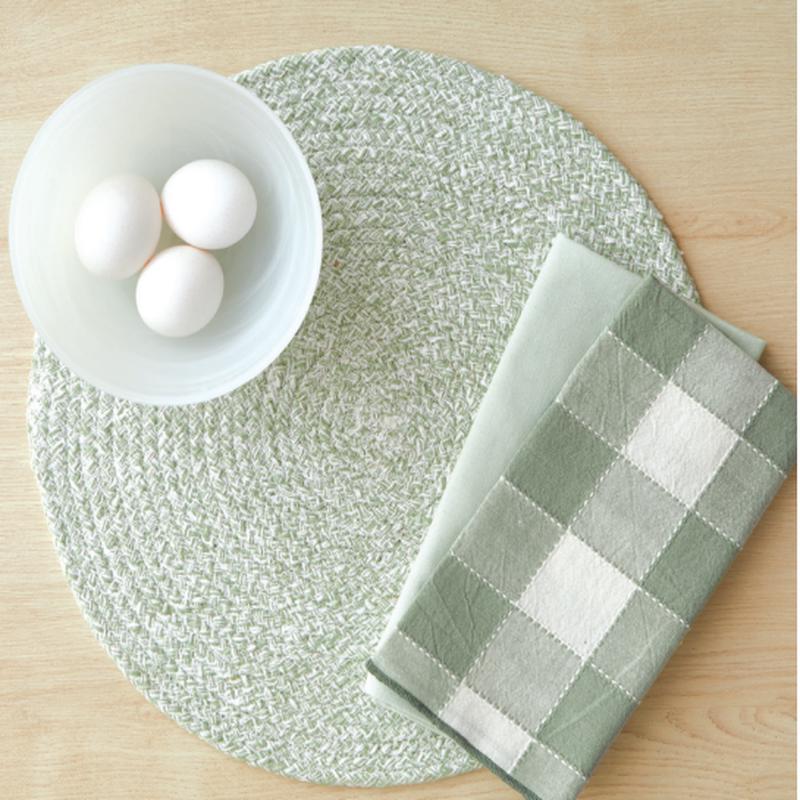 Napkin | Linen Cotton Check, Light Green
