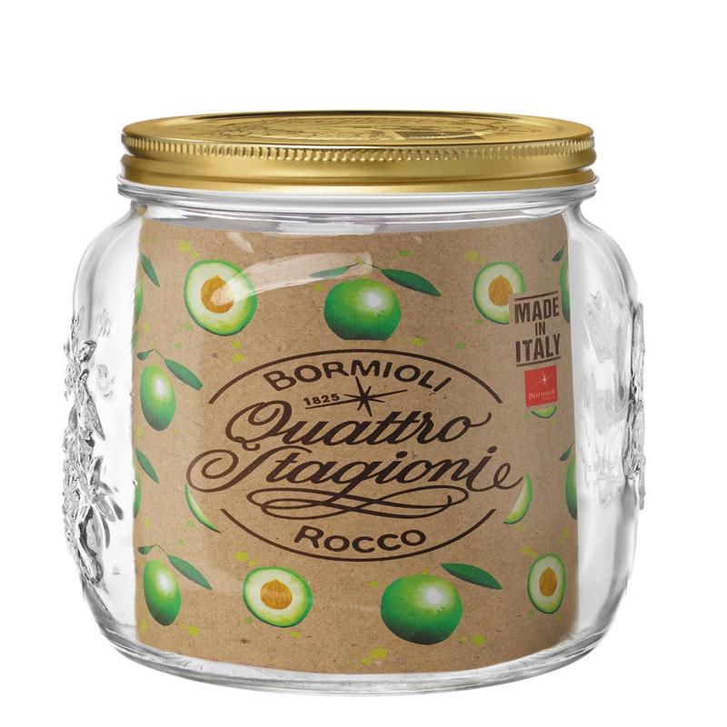 Quattro Stagioni Wide Mouth Canning Jar | 128.5oz (3.8L)