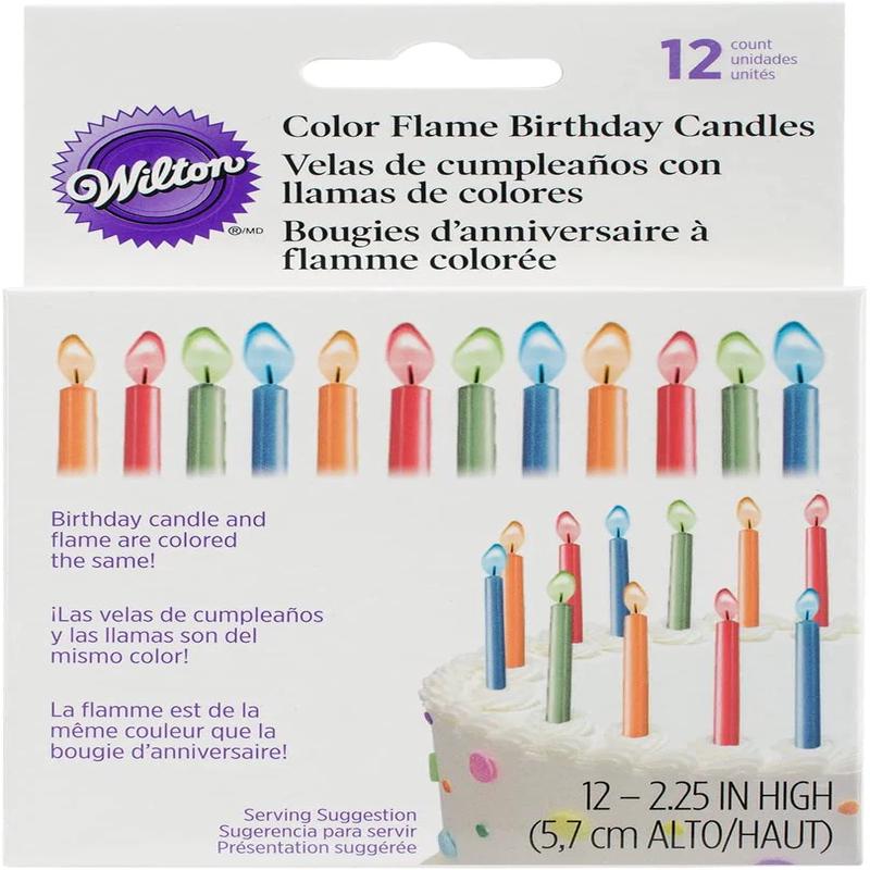Wilton Color Flame Birthday Candles | Vivid Colors