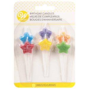 Wilton Star Candles, Pack of 6