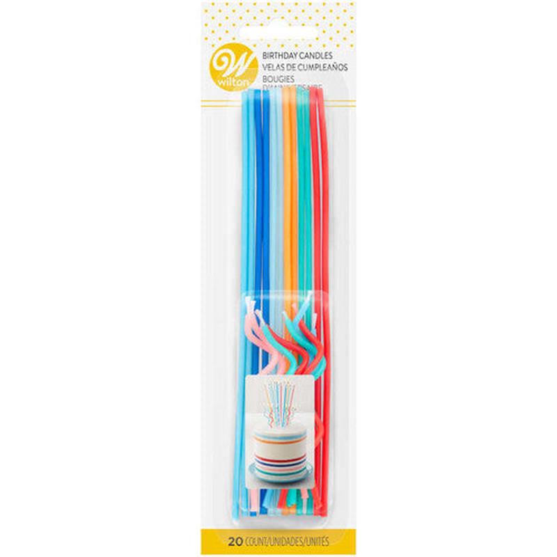 Wilton Straight & Curly Candles | 20 Pack