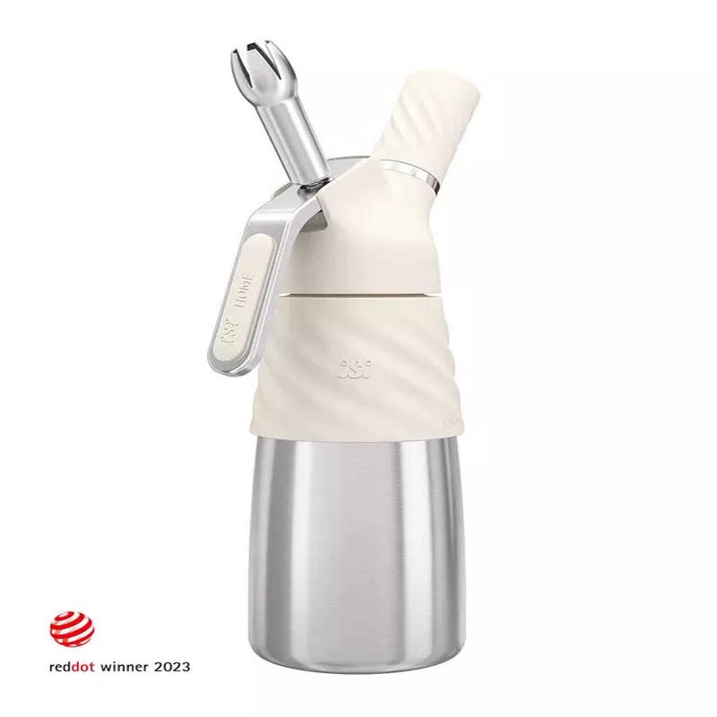 Creative Whip for Whipped Cream, Desserts and Toppings, 1 Pint, Ivory