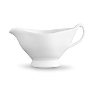 Footed Sauceboat with Handle, 10oz