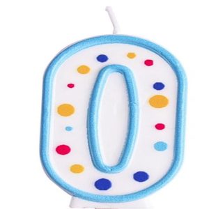 Birthday Number Candles, Pink or Blue