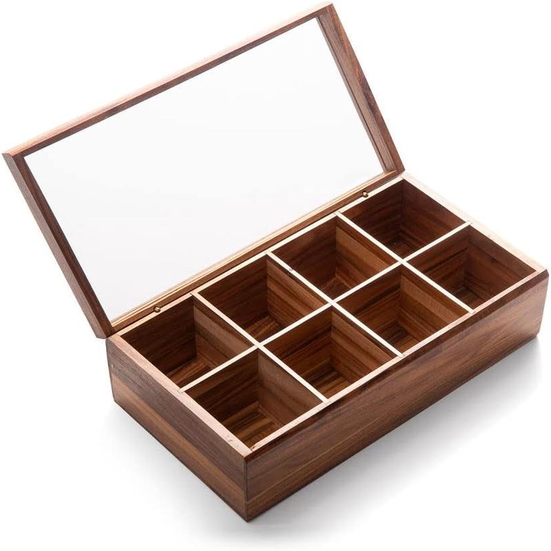 Cornwall Tea Box with Acrylic Lid, 14"