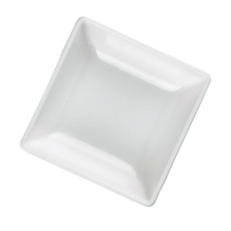 Melamine Mini White Square Bowl | 2.75" (2.5oz)