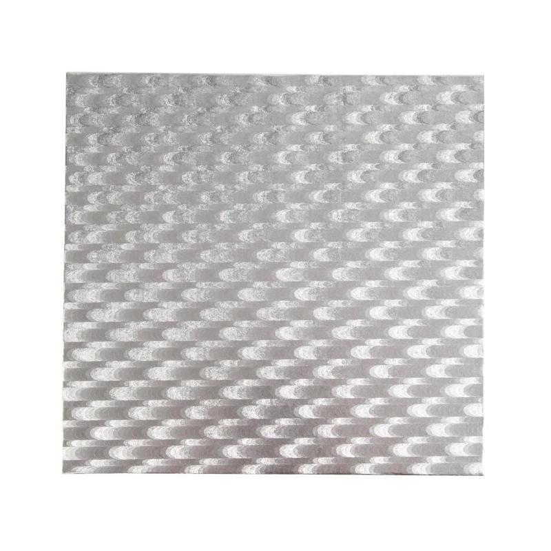 Square Silver Cake Drum, 16"
