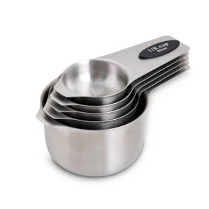 Stainless Steel Magnetic Measuring Cups, 5-Piece Set
