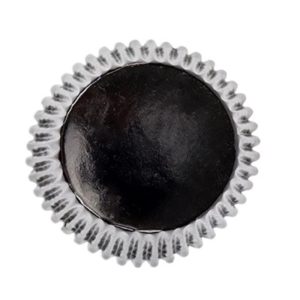 Standard Metallic Black Baking Cups | 30-pack