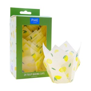 Tulip Muffin Cases, Lemons | Pack of 24