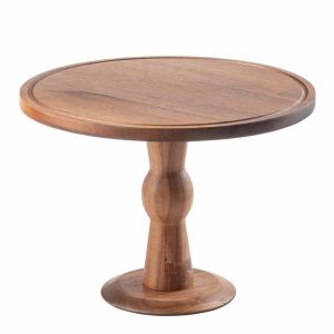 Wooden Cake Stand | 9" Tall