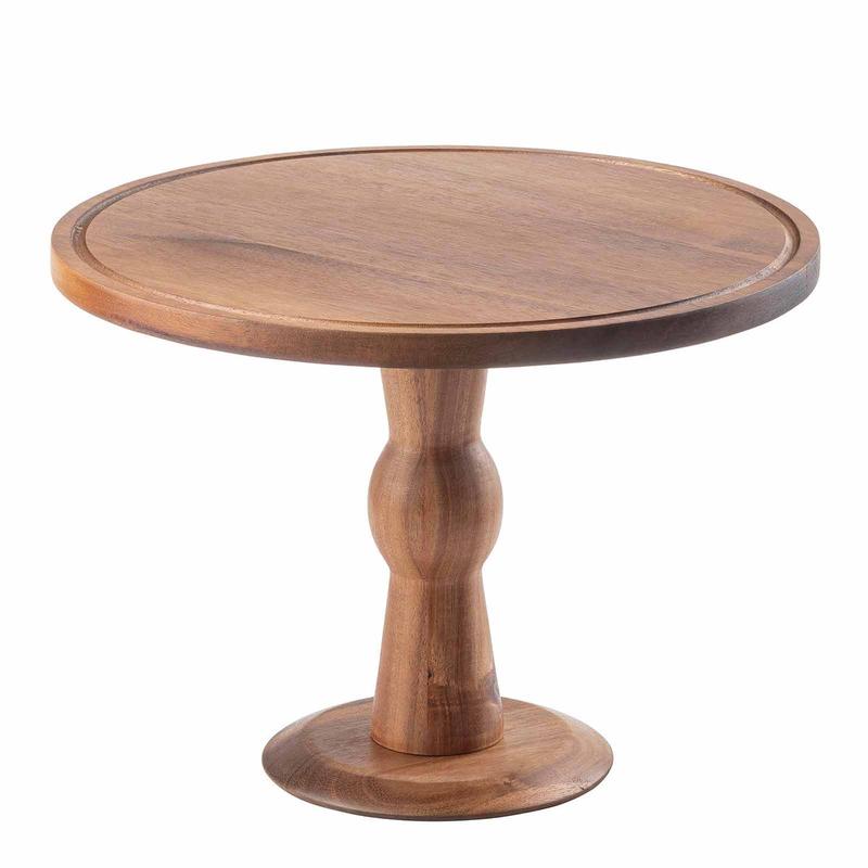 Wooden Cake Stand | 9" Tall