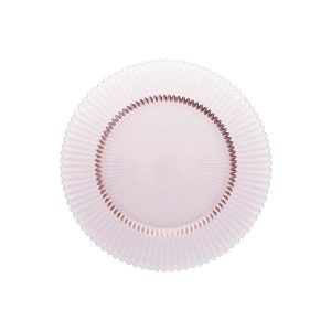 Archie Pink Glass Charger | 12.8"