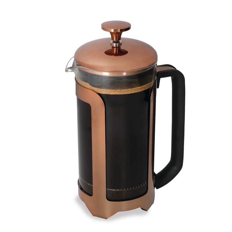 La Cafetire Roma Cafetiere, 8-Cup, Copper Effect Finish