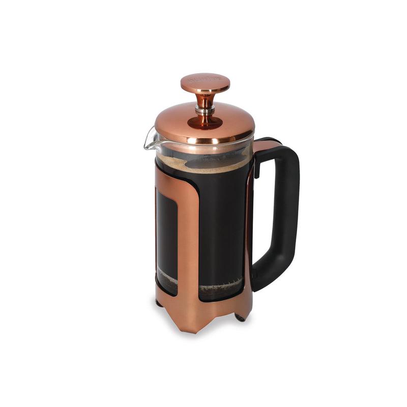 Roma Cafetiere, 3-Cup, Copper Effect Finish