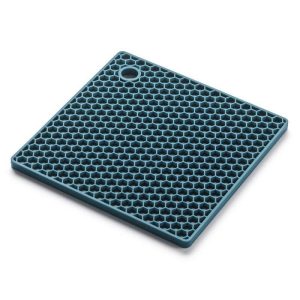 Silicone Honeycomb Trivet, Turquoise