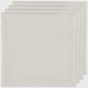 Woven Napkins, Estela White, Set of 4