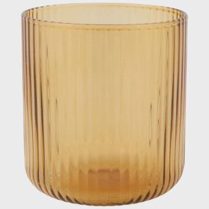 Amber Short Fluted Tumbler | 12oz