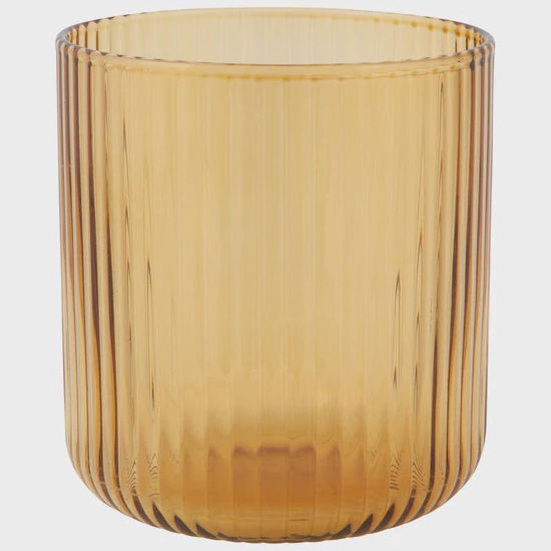 Amber Short Fluted Tumbler | 12oz