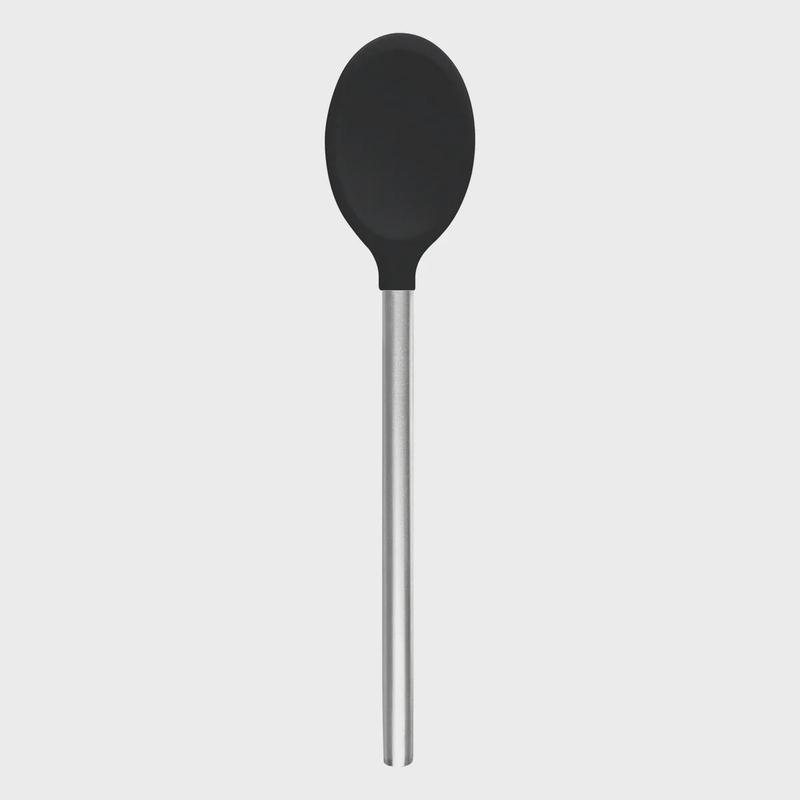 Black Silicone Mixing Spoon