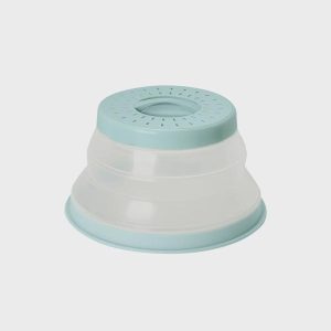 Blue Collapsible Microwave Food Cover, Small