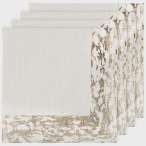 Gold Glimmer Napkins | Set of 4