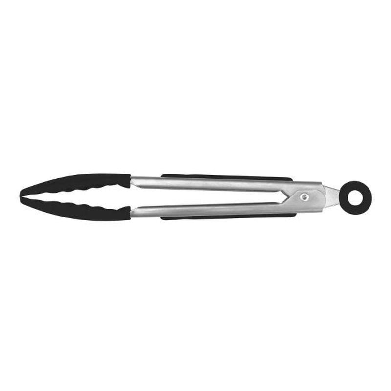 Mini Tongs Silicone Black