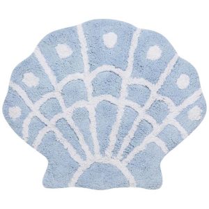 Seaside Shells Shaped Bath Mat