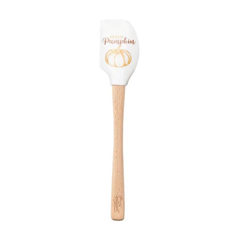 Spatulart Hello Pumpkin Wood Handled Spatula