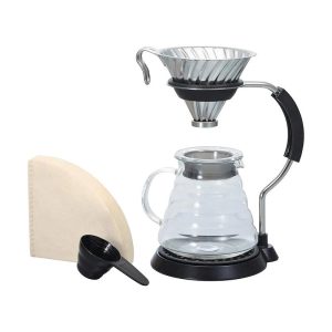 V60 Arm Stand with Glass Dripper Pour Over Set
