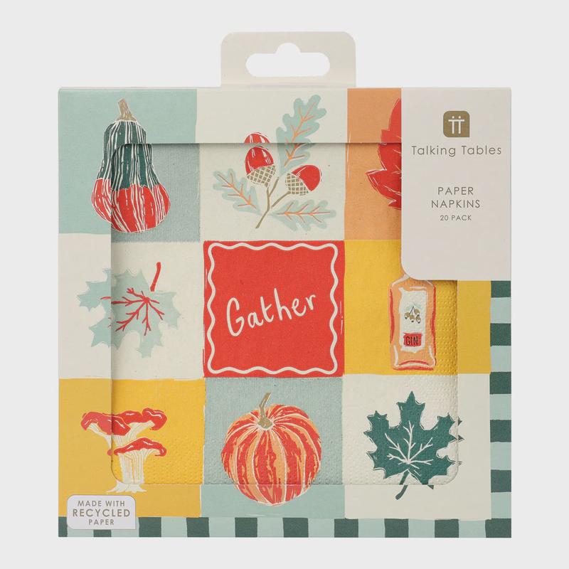 Autumn Hues Paper Napkins, 20-Pack