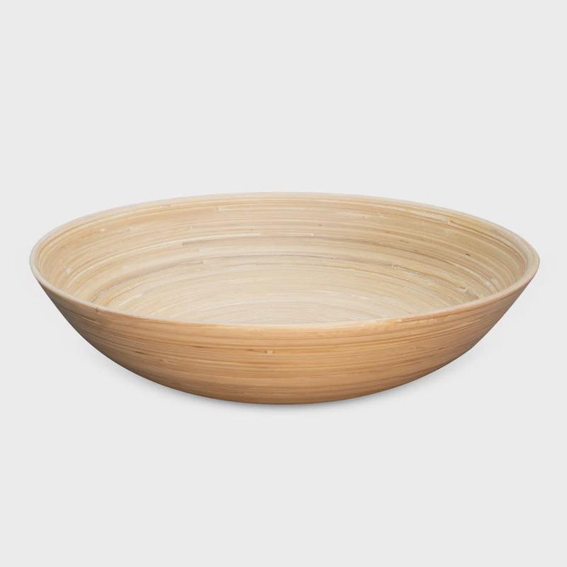 Lexa Natural Bamboo Salad Bowl, 14"