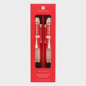 Nutcracker Christmas Dinner Candles, 2-Pack